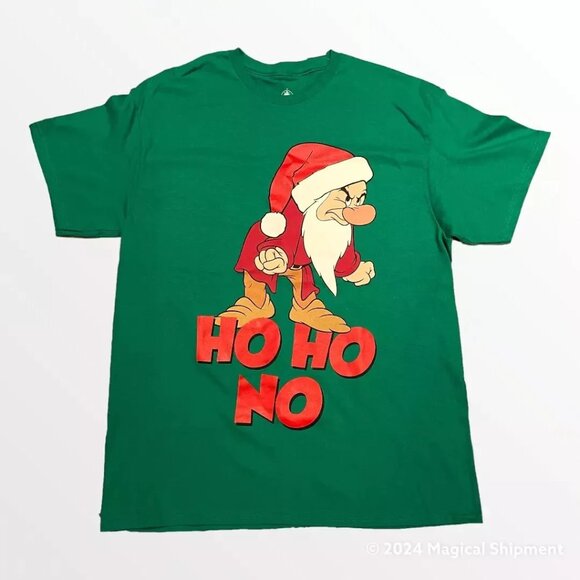 Disney Tops - NWT Disney Parks - Grumpy "Ho Ho No" Christmas Holiday T-Shirt for Adults S